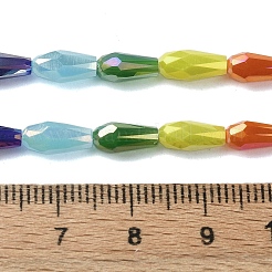 Стеклянные бусины с гальваническим покрытием &nbsp;X-EGLA-C004-01