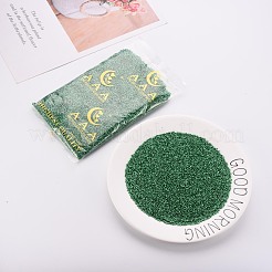 Стеклянные цилиндрические бусины с покрытием&nbsp;SEED-S047-E-002