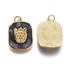 Латунь эмаль подвески&nbsp;KK-D159-01G-C