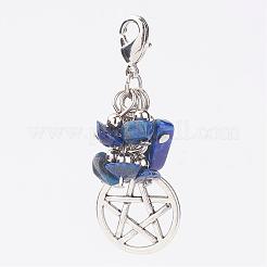 Подвески из натуральной смешанной каменной крошки&nbsp;HJEW-JM00260