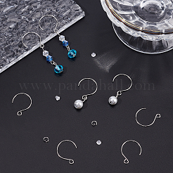 100 шт. крючки для сережек из нержавеющей стали 304 и 100 шт. соединительных колец&nbsp;DIY-DC0001-37