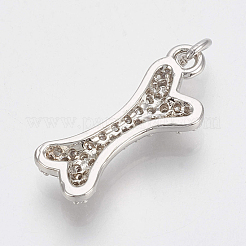 Латунные микро проложить кубического циркония подвески&nbsp;ZIRC-Q018-017P