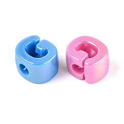 УФ-покрытие непрозрачные акриловые европейские бусины&nbsp;OACR-M027-03G