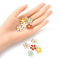 10шт 5 цвета сплава эмалевые подвески&nbsp;ENAM-YW0002-96