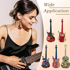 10 шт. подвески из непрозрачного акрила с принтом двух цветов&nbsp;OACR-YW0003-42