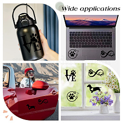 8 лист 4 стильных пластиковых самоклеящихся наклеек на автомобиль с изображением бесконечности&nbsp;STIC-GF0001-04B