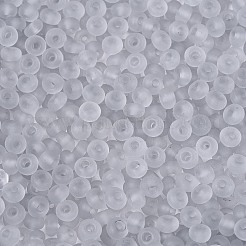 Прозрачные матовые цветные стеклянные бусины&nbsp;SEED-T007-12B