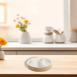 Круглый керамический держатель для благовоний&nbsp;AJEW-WH20072-10