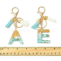 Подвесные брелки из прозрачной эпоксидной смолы&nbsp;KEYC-FS00022-24