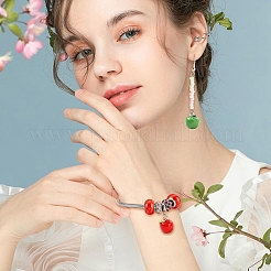 10 шт. подвески из смолы в виде яблока&nbsp;RESI-YW0005-26A