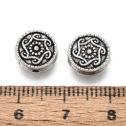 Сплавочные овальные бусины тибетского стиля &nbsp;TIBEB-T004-13AS