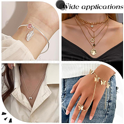 160 шт. 8 стиля латунных разъемных колец&nbsp;KK-BBC0023-10