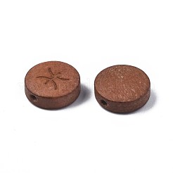 Деревянные бусины с лазерной гравировкой&nbsp;WOOD-S053-53I