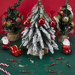 30 шт. 3-х цветная прозрачная акриловая бусина с железными крючками для украшения&nbsp;HJEW-PH02218