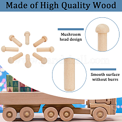 Незаконченный деревянный гриб&nbsp;AJEW-WH0270-176A