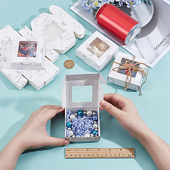 Упаковочные коробки из мраморной бумаги с печатью&nbsp;CON-WH0085-131A