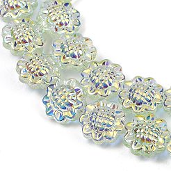 Гальванические стеклянные бусины&nbsp;GLAA-S387-01F