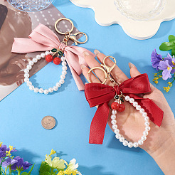 2 шт. 2-цветные брелки из полиэстера&nbsp;KEYC-TA0001-52A