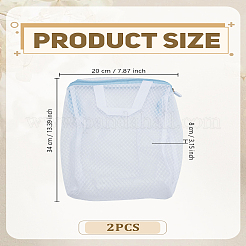 2 шт. полиэстеровые пакеты на молнии для обуви и носков&nbsp;ABAG-LP0001-93B