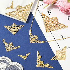 120 шт. 5 стиля железных филигранных соединительных звеньев&nbsp;FIND-SC0017-09