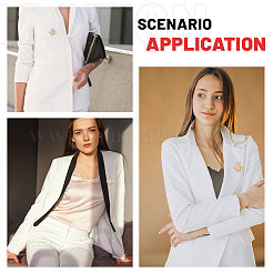 12 шт. броши из сплава пчел для одежды рюкзака&nbsp;JEWB-CA0001-53G