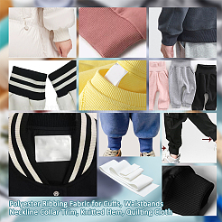 Ребристая ткань из полиэстера для манжет&nbsp;FIND-WH0032-59E