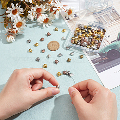 100 шт. 5-х цветные бусины в тибетском стиле из сплава в виде котенка&nbsp;TIBEB-WR0001-01