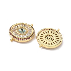 Подвески-подвески с цветным кубическим цирконием из латуни&nbsp;KK-Q068-52G