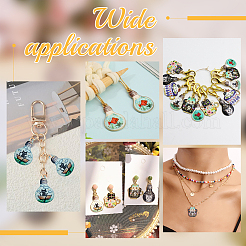 24шт. 6 стиля печатных подвесок из сплава&nbsp;FIND-AR0005-88