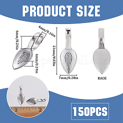 150 шт. плоские накладки из сплава тибетского стиля для изготовления подвесок&nbsp;TIBEP-SC0002-77