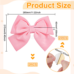 Наклейки на машину с большим бантом из ткани&nbsp;DIY-WH0899-290B