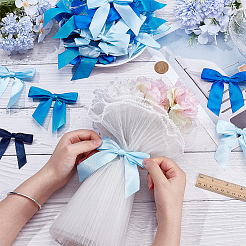 75 шт. полиэстеровый бант 5 стилей&nbsp;AJEW-AR0005-14