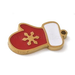 Эмалевые подвески из нержавеющей стали 304 с рождественской тематикой&nbsp;STAS-K312-04E-G