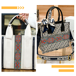 Поликоттоновые ленты с вышивкой в этническом стиле 5м&nbsp;OCOR-FG0001-42A