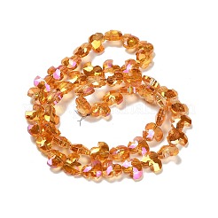 Стеклянные бусины с гальваническим покрытием &nbsp;EGLA-P066-03A-FR02