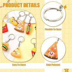 16 шт. 8 стильных пластиковых брелока из ПВХ&nbsp;KEYC-YW00239