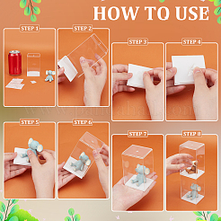 8 шт. ps пластиковые витрины для фигурок&nbsp;ODIS-FG0002-04A