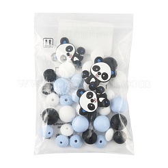 40шт 10 стиля силиконовые бусины&nbsp;SIL-FS0001-27A