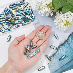 1 нить позолоченных бусин из натурального кварцевого кристалла&nbsp;G-OC0002-52A