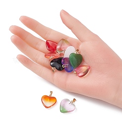 10 шт. 8 стильных стеклянных подвески&nbsp;GLAA-YW0003-23