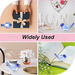 Стеклянная демонстрационная скульптура для птиц&nbsp;AJEW-WH20019-58B