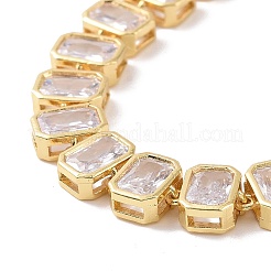 Теннисный браслет из прозрачного кубического циркония BJEW-E015-02G