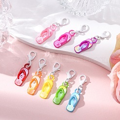 Шлепанцы акриловые подвесные украшения&nbsp;HJEW-JM03463