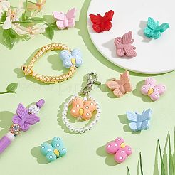 20 шт. 20 стиля бабочки из пищевого экологически чистого силикона фокусные бусины&nbsp;SIL-PH0001-34