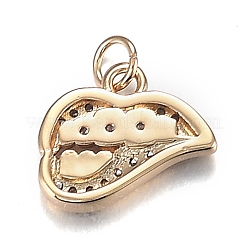 Брелоки из прозрачной латуни с кубическим цирконием&nbsp;ZIRC-F120-084G