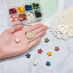 Расписные бусы из натурального дерева&nbsp;WOOD-CJ0001-12