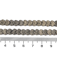 Гальванические бусины из натуральной лавы G-Q1009-G01-02D