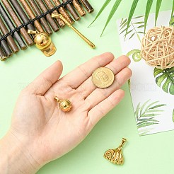 4 шт. 4 стиля подвески из нержавеющей стали 304 с вакуумным покрытием PVD&nbsp;STAS-CJ0003-11