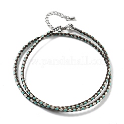 Изготовление плетеных ожерелий из полиэфирного шнура&nbsp;MAK-L043-03P