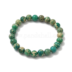 Браслеты из натуральной имперской яшмы&nbsp;BJEW-JB12319